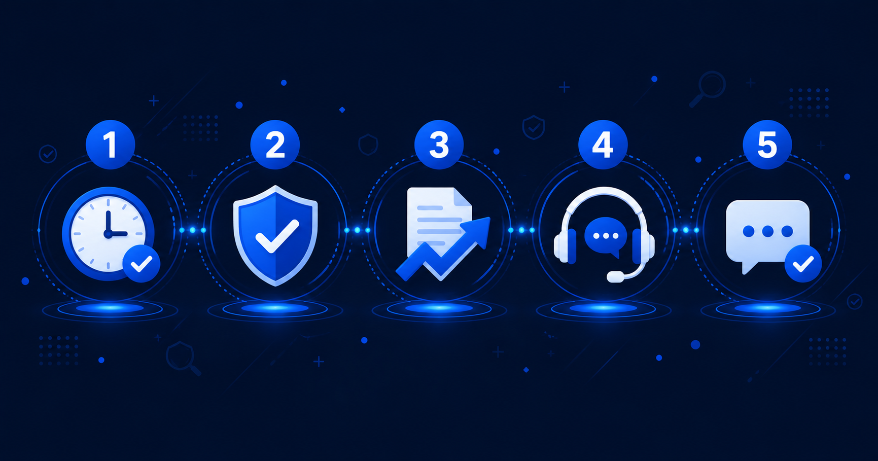 먹튀검증 체크리스트 5가지 일러스트